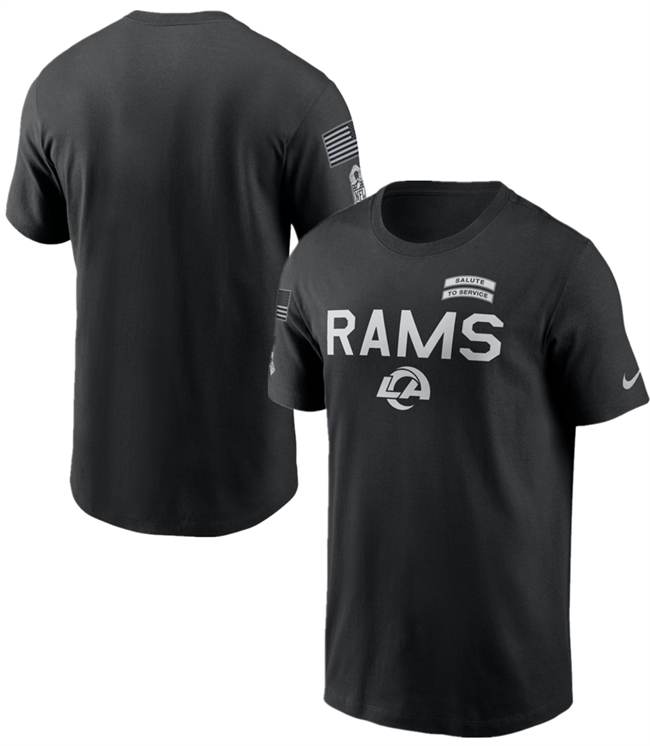 Men's Black Los Angeles Rams 2026 Salute to Service Sideline Dri-FIT T-Shirt